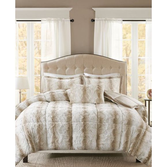 Madison Park Bedding Madison Park Zuri Fauxfur 4 Piece Comforter
